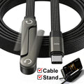 FlexCharge Pro™ – Cable 240W con Soporte Integrado